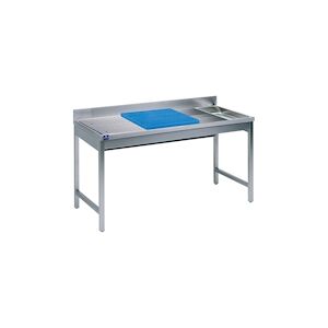 Table de Préparation Inox pour Poisson 2000x700x850mm VIRTUS GROUP