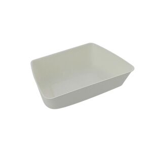 Firplast Ravier en pulpe blanc avec couche PLA 138x88 mm sur 33,5 mm de hauteur