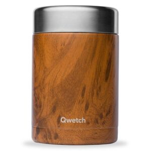 Qwetch Boite Repas Isotherme - Boîte de conservation des aliments Brown 650 ml - Publicité