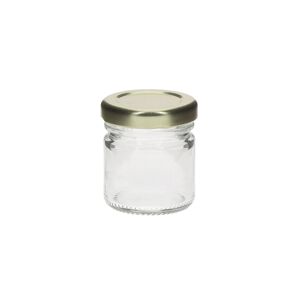 Apiculture.net - Matériel apicole français 48 pots verre 40g (41ml) avec couvercles TO 43 - Doré