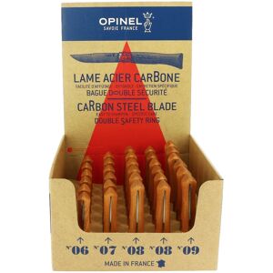 Presentoir de 30 couteaux Opinel lame acier carbone