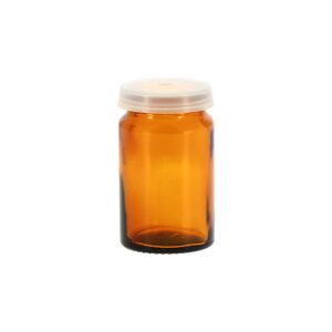Apiculture.net - Materiel apicole francais 40 piluliers 25ml en verre brun avec cape