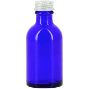 Apiculture.net - Matériel apicole français 28 flacons verre bleu 50ml avec bouchons alu