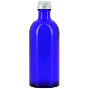 Apiculture.net - Matériel apicole français 18 flacons verre bleu 100ml avec bouchons alu