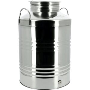 Apiculture.net - Matériel apicole français Fût inox 50L (sans robinet)