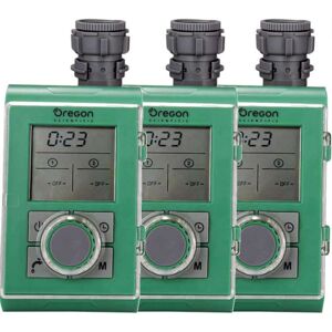 lot de 3 Programmateurs d´arrosage automatique, precis et pratiques OREGON SCIENTIFIC PK-CHS0008x3+6xLR6