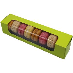 CSJ EMBALLAGES Boîte verte pour 8 macarons en carton