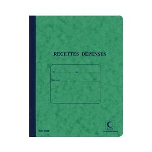 ELVE Carnet des recettes dépenses 220 x 170 mm ELVE