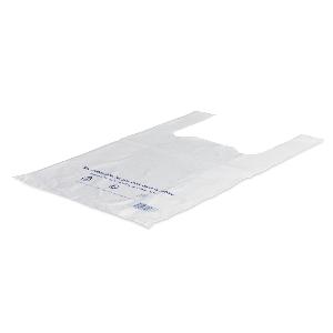 Mediprotec 400 sacs bretelles blancs 30 + 14 x 54 cm 50 µ en plastique