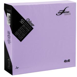 CSJ EMBALLAGES 50 serviettes 2 plis 38 x 38 cm lavande