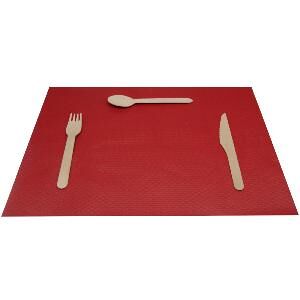 CSJ EMBALLAGES 1000 sets de table papier rouge 30 x 40 cm