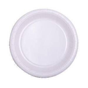 CSJ EMBALLAGES 10 assiettes blanches carton 18 cm