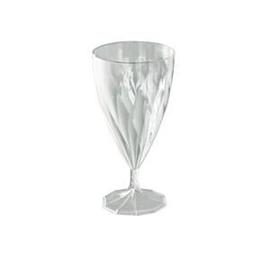 CSJ EMBALLAGES 6 verres à vin cristal jetables en plastique 15 cl