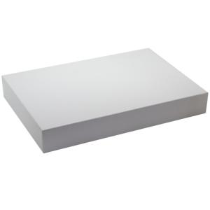 LEBHAR 25 boites pâtissières rectangles carton blanches 60 x 40 x 10 cm