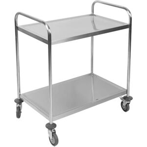 Dynasteel Chariot Inox a 2 Plateaux