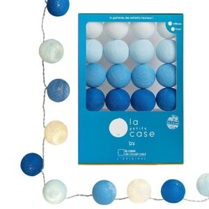 La Case de Cousin Paul Guirlande lumineuse La Case de Cousin Paul LA PETITE CASE-Coffret Guirlande lumineuse 16 Boules LED avec timer La Petite Case L2,9m Bleu