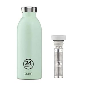 24 Bottles Bouteille Clima - Aqua Green 50 cl + Infuseur à thé - 24 Bottles - 50.0000 - Publicité