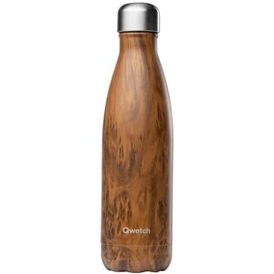 Qwetch Bouteille isotherme inox imitation bois 50 cl - Wood Qwetch - 50.0000 - Publicité