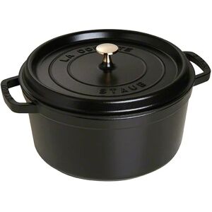 STAUB Cocotte en fonte ronde Staub 6,7 l noir - Publicité