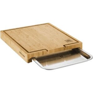 ZWILLING BBQ+ Planche à découper avec plateau 39 cm x 30 cm, Bambou