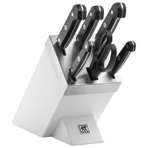 ZWILLING Gourmet Bloc de couteaux avec technologie KiS 7-pcs, Blanc