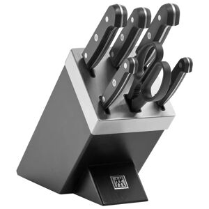 ZWILLING Gourmet Bloc de couteaux avec technologie KiS 7-pcs, Noir