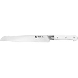 ZWILLING Pro le blanc Couteau à pain 23 cm, Blanc, Tranchant en dents de scie