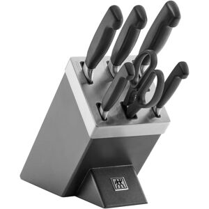 ZWILLING **** FOUR STAR Bloc de couteaux avec technologie KiS 7-pcs, Anthracite