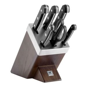 ZWILLING Gourmet Bloc de couteaux avec technologie KiS 7-pcs, Brun