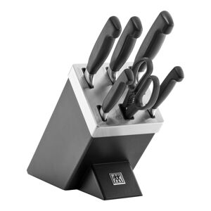 ZWILLING  FOUR STAR Bloc de couteaux avec technologie KiS 7-pcs, Noir