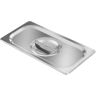 Royal Catering couvercle GN - 1/3 avec poignée pour bacs gastronorm acier inoxydable pour bain marie saladette vitrine