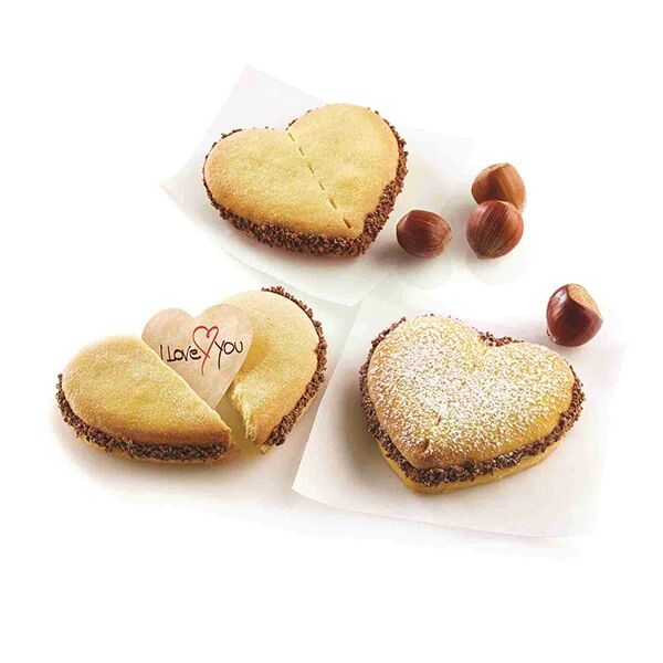 Kit de biscuits à message forme coeur Silikomart []
