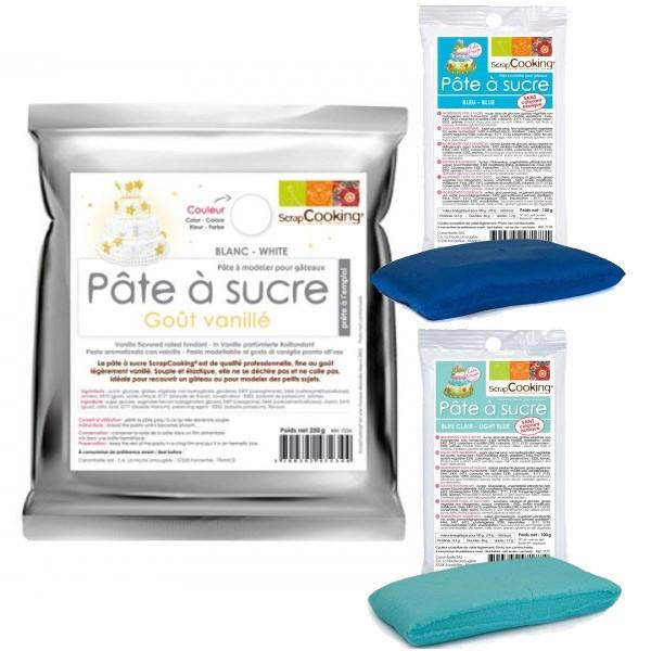 Kit pâte à sucre naissance garçon Scrapcooking