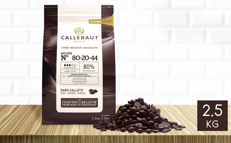 Callebaut Chocolat noir 80-20-44 pistoles 2,5 kg