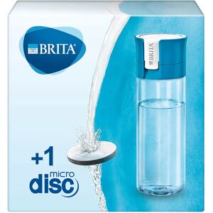 Brita Borraccia filtrante per acqua, Blu (0.6l) - incl. 1 filtro MicroDisc per la riduzione di cloro, erbicidi, pesticidi e impurità