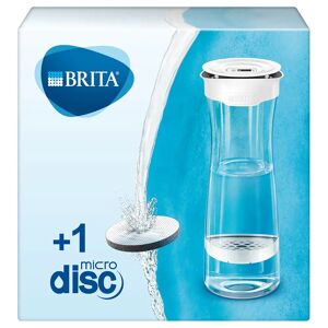 brita bottiglia filtrante per acqua bianca (1.3l) incl. 1 x filtro microdisc - adatta alla porta del frigorifero con memo digitale