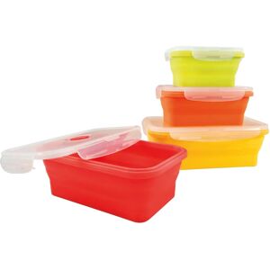 JOCCA Contenitore da cucina in silicone rosso L 13.5  x P 11  x H 21 cm  , 4 pezzi