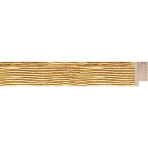 Leroy Merlin Asta per cornice Spaghetti in legno foglia oro dorato 2.8 cm