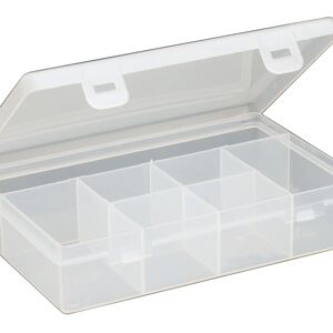 MOBIL PLASTIC Scatola organizer portaminuterie con 7 scomparti fissi - Modello Class 10