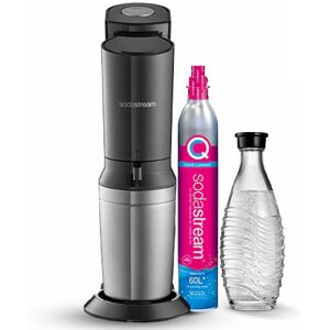 Gasatore Sodastream Crystal black con bottiglia in vetro