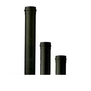 Tubo Per Stufa A Pellet Nero Da 1 Mt 100 Cm 8x100 In Acciaio D 80 Spessore 1,2 Mm Norma Cee