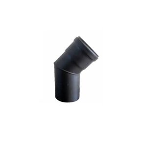 Gomito Curva Acciaio Nero Stufa Pellet D 80 A 45 Gradi Aisi 316 L 1,2 Mm Norma Cee