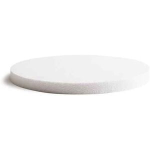 Decora Base Rotonda In Polistirolo Bianco H 2,5 Ø20 Cm