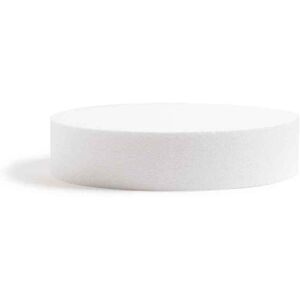 Decora Base Rotonda In Polistirolo Bianco H 5 Ø25 Cm