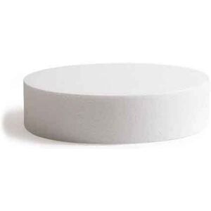 Decora Base Rotonda In Polistirolo Bianco H 7,5 Ø10 Cm