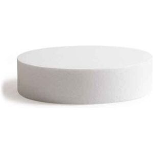 Decora Base Rotonda In Polistirolo Bianco H 7,5 Ø15 Cm