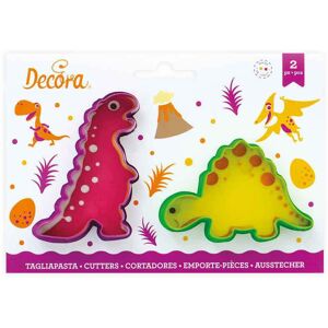 Decora Set 2 Cutters Tagliapasta In Plastica Animali Dinosauri 2