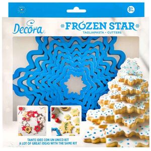 Decora Set 8 Cutters Tagliapasta In Plastica Albero Stella Di Ghiaccio