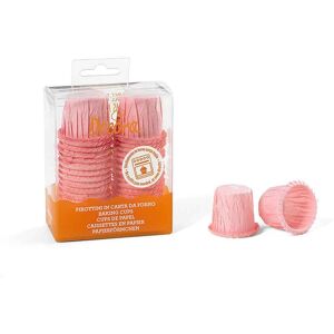 35 Pirottini Bon Bon Increspati Rosa In Carta Ø3 X H 3,5 Cm Decora