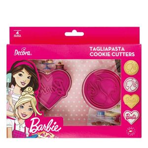 Decora Set 2 Cutters Tagliapasta E 2 Marcatori Barbie In Plastica